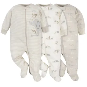 3-Pack Baby Neutral Safari Sleep 'N Plays