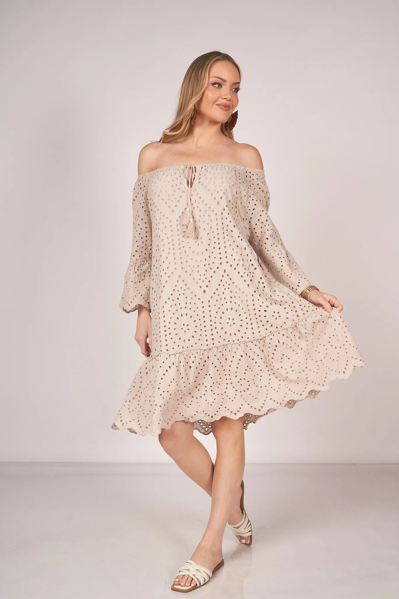 3/4 Sleeve Boho Dress