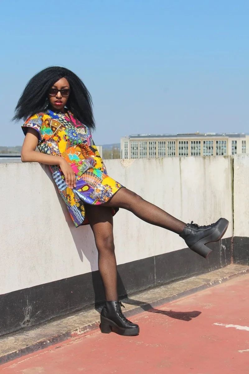 African Patchwork Dress - Festival Dress