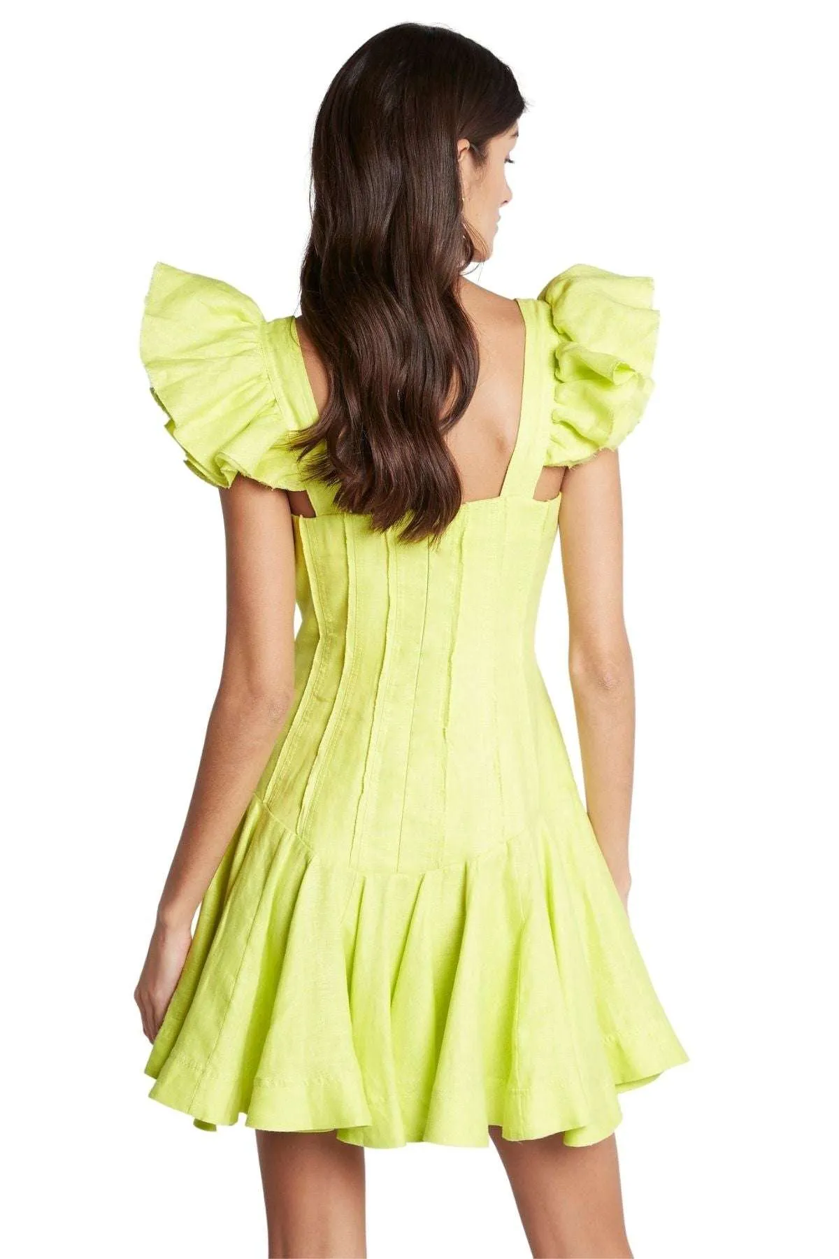 AJE Breathless Frill Sleeve Mini Dress - RRP $425