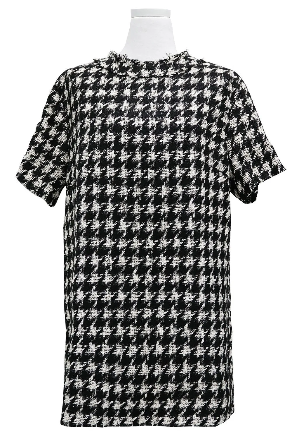 Anna Houndstooth Shift Dress