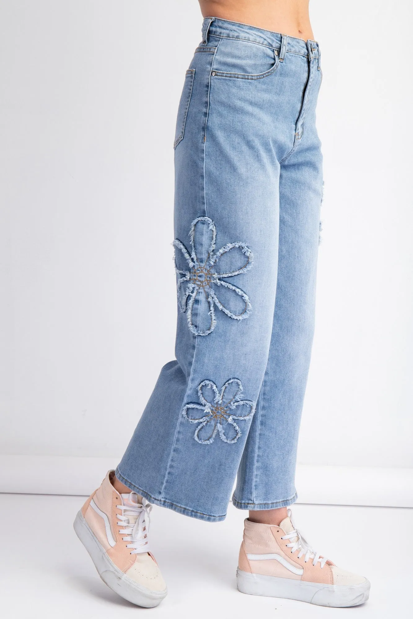 Bikini Bottom Patch Jeans | Washed Denim