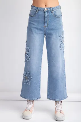 Bikini Bottom Patch Jeans | Washed Denim