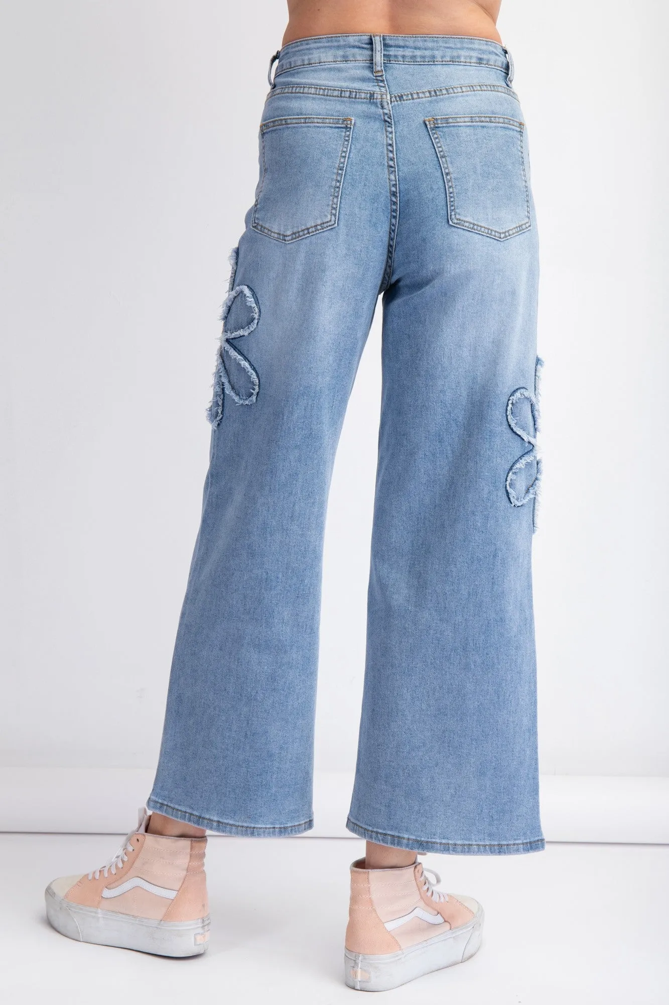 Bikini Bottom Patch Jeans | Washed Denim