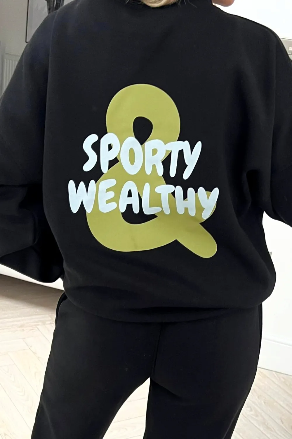 Black Sporty & Wealthy printed loungewear set