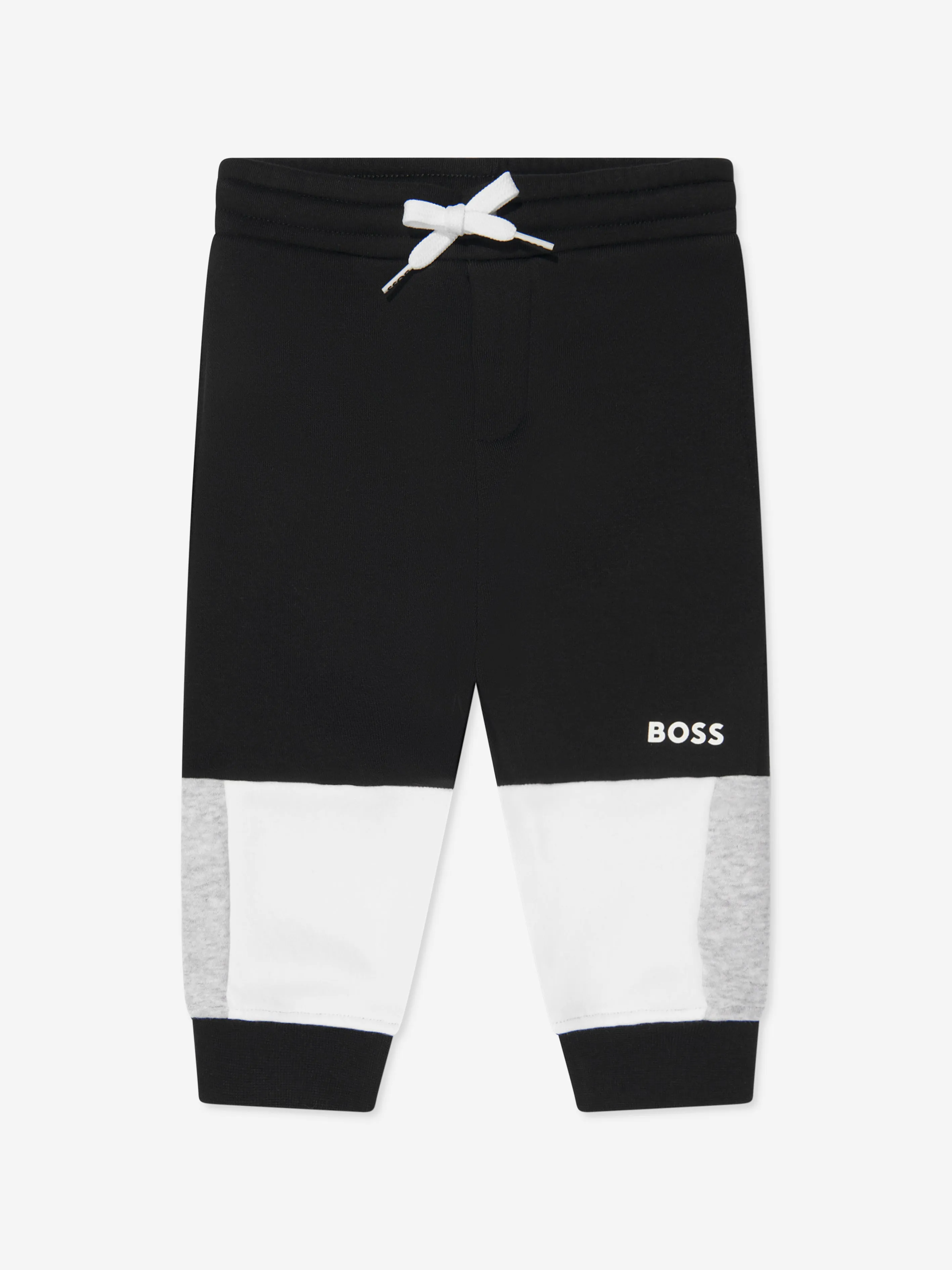 BOSS Baby Boys Colourblock Tracksuit in Black