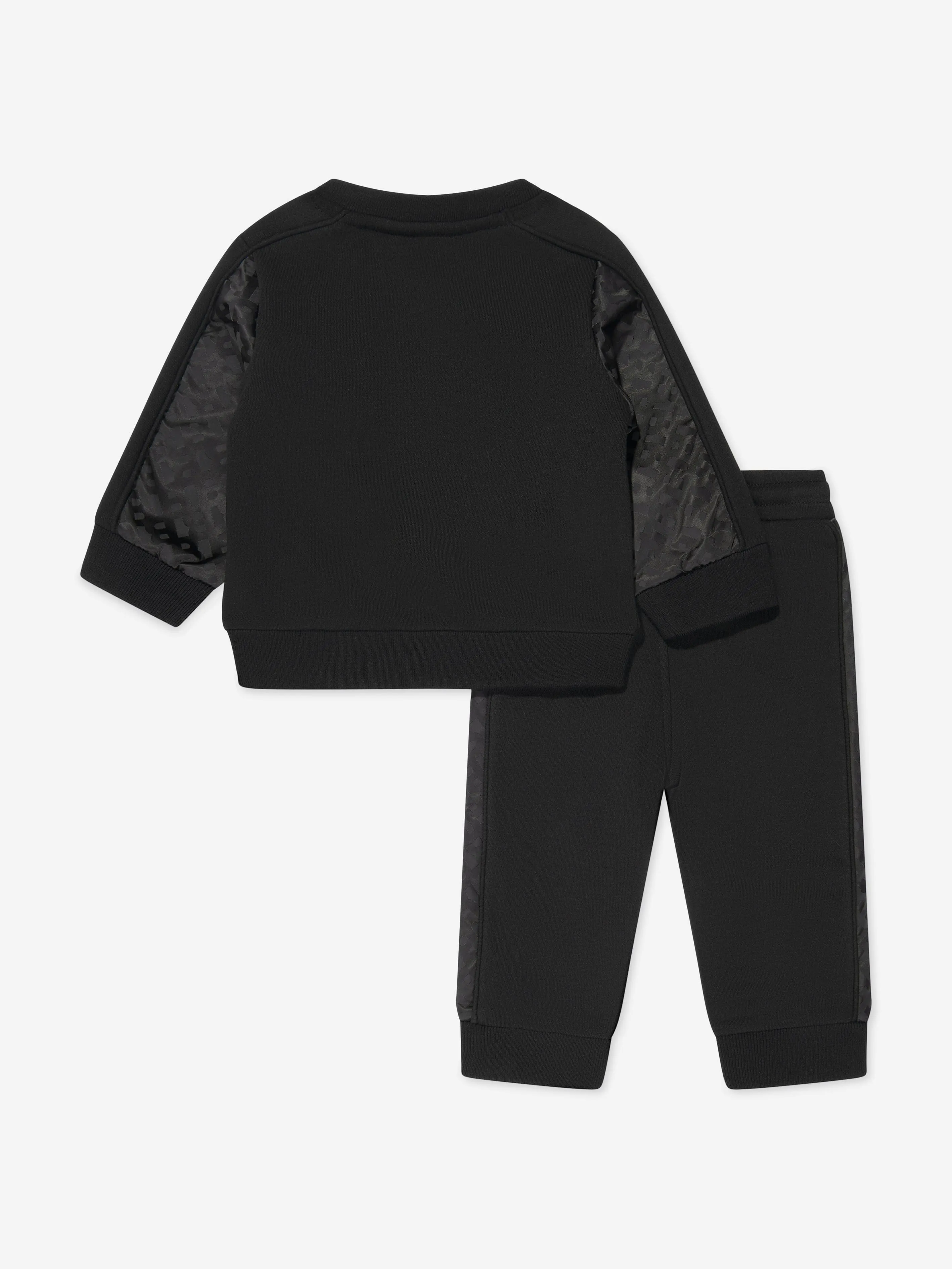 BOSS Baby Boys Contrast Tracksuit in Black