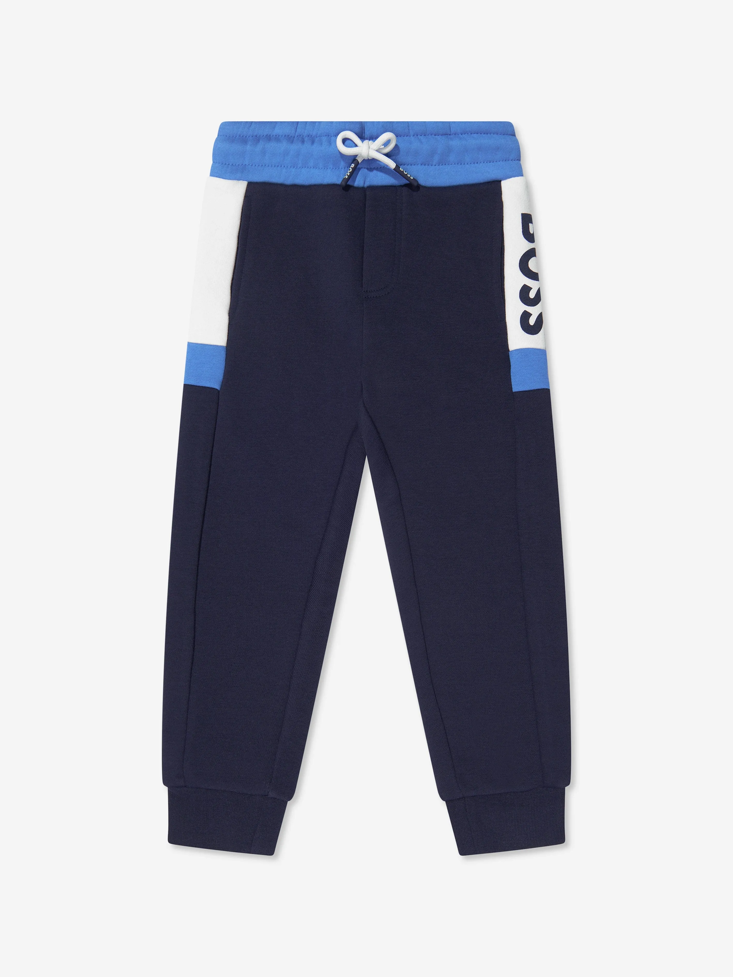 BOSS Boys Logo Tracksuit in Navy