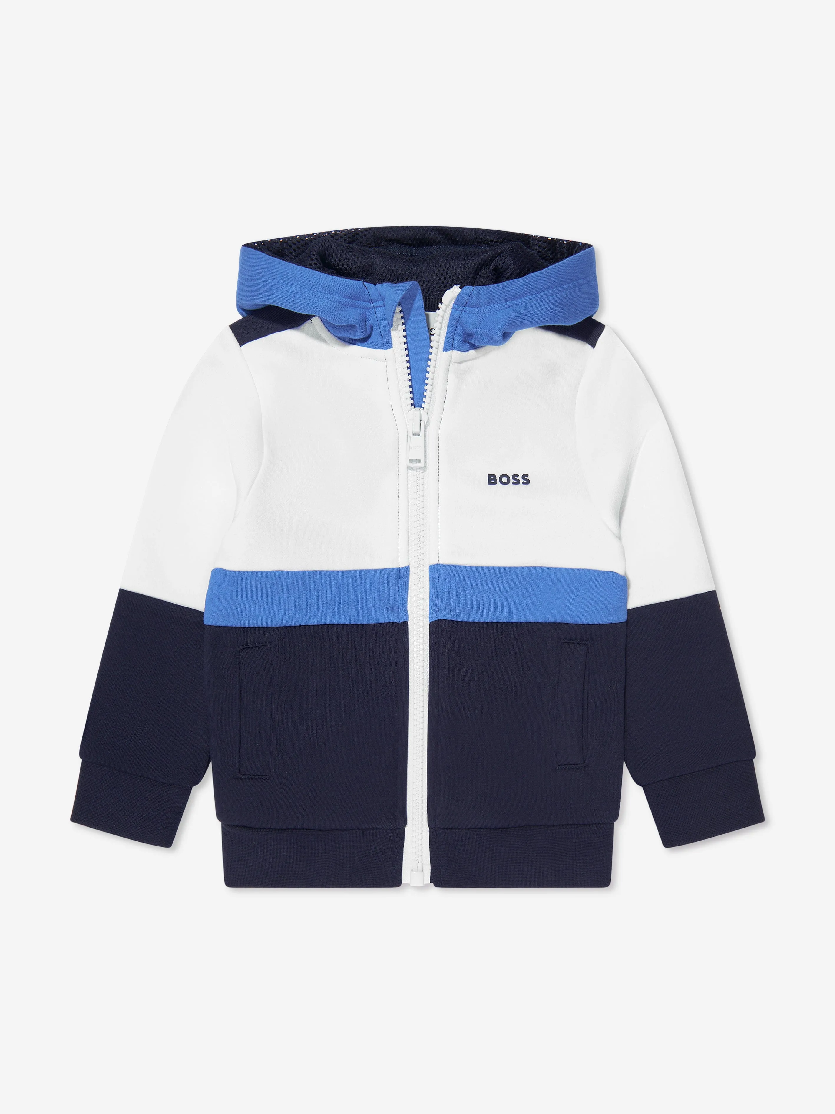 BOSS Boys Logo Tracksuit in Navy