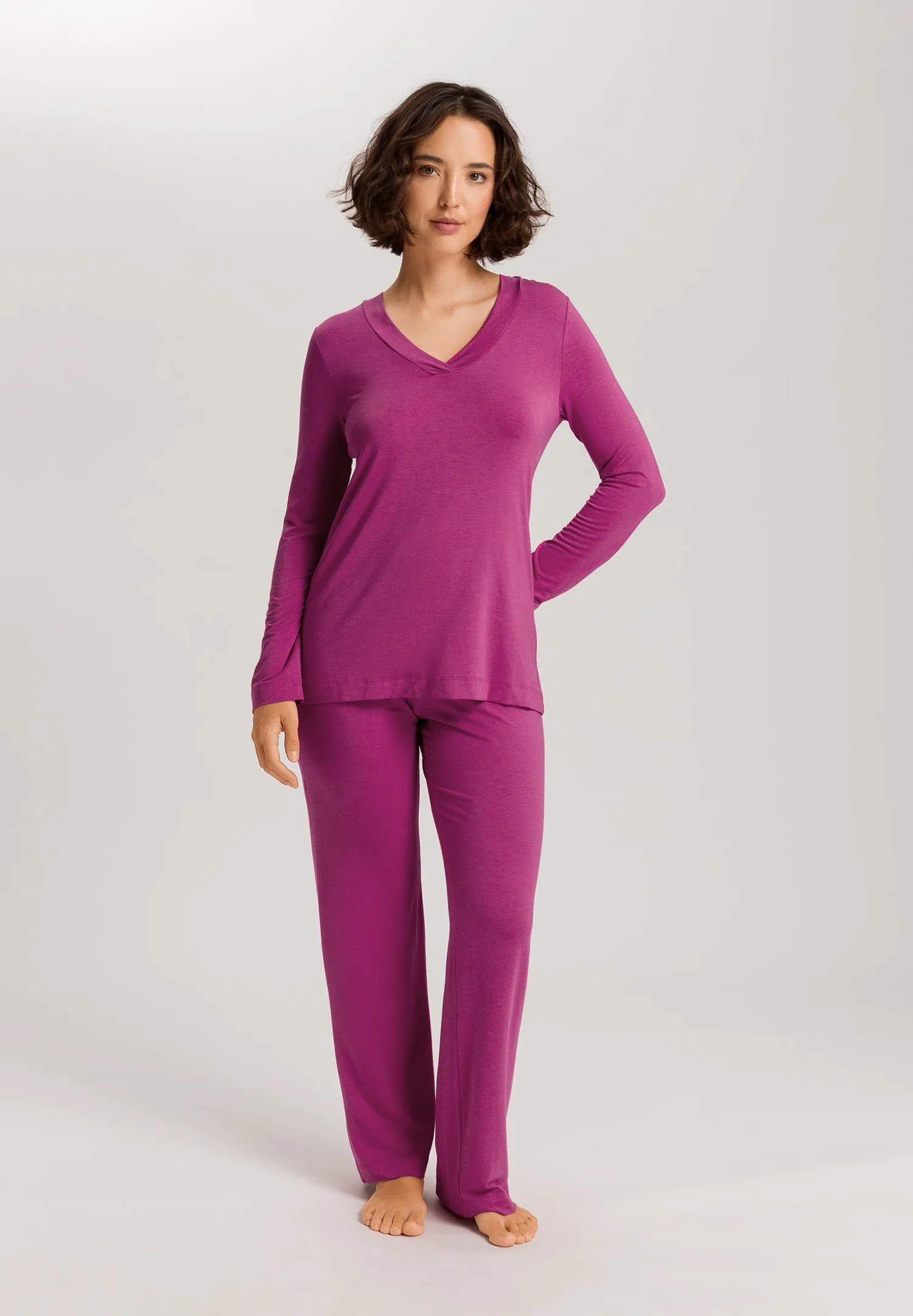 Champagne V-Neck Pajama Set | Very Berry 76704-1370