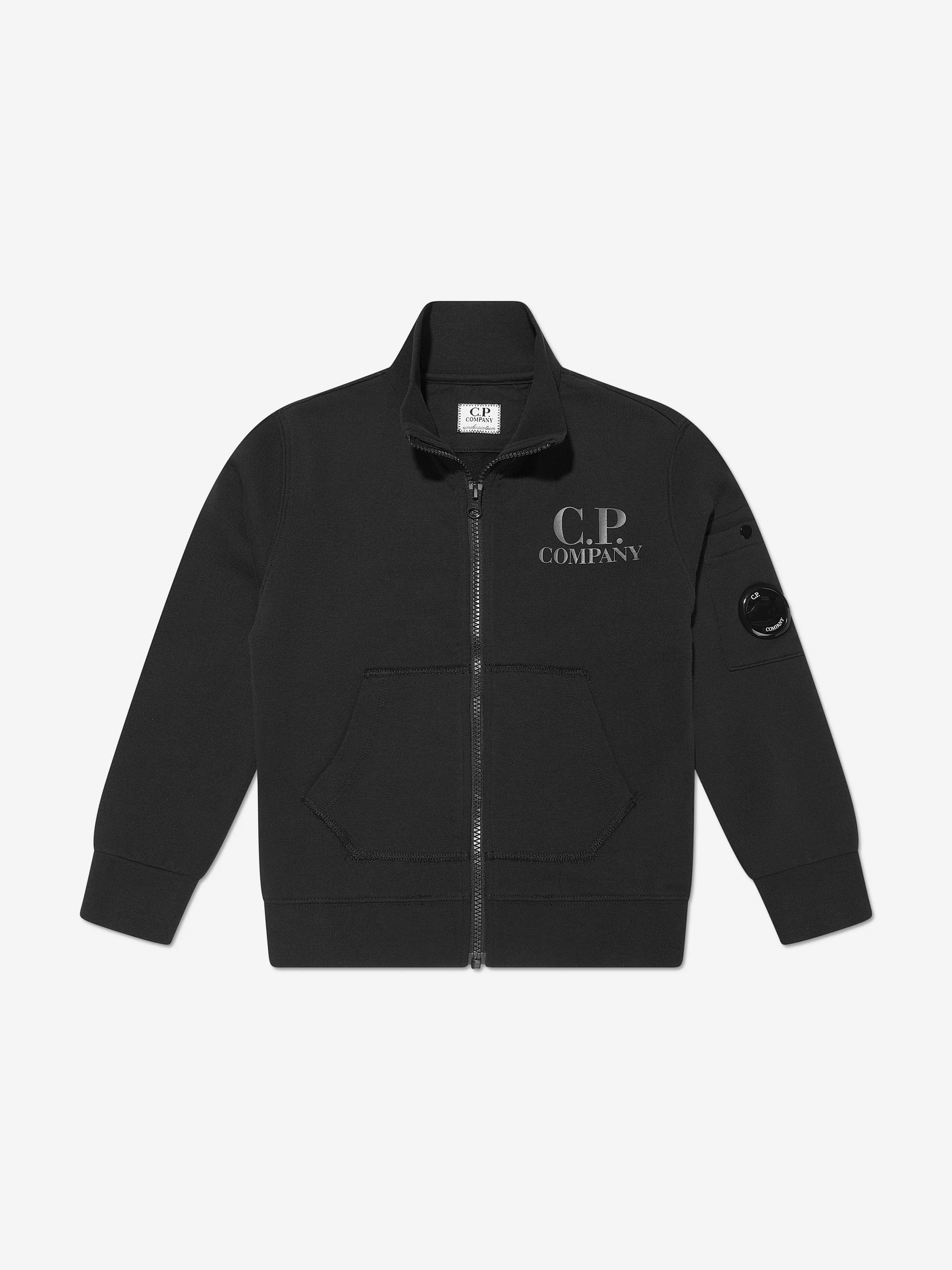 C.P. Company Boys Logo Tracksuit in Black