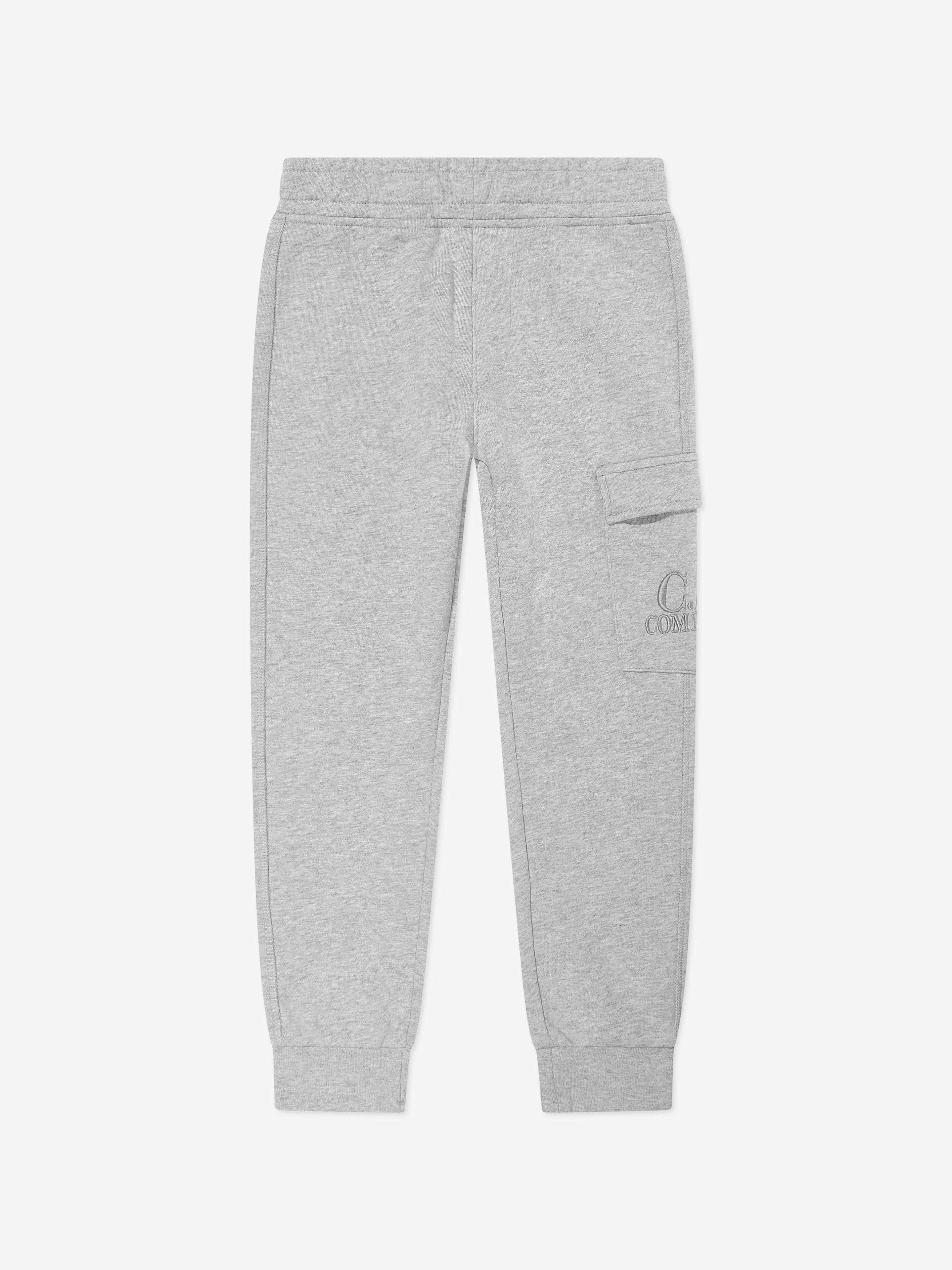 C.P. Company Boys Logo Tracksuit in Grey