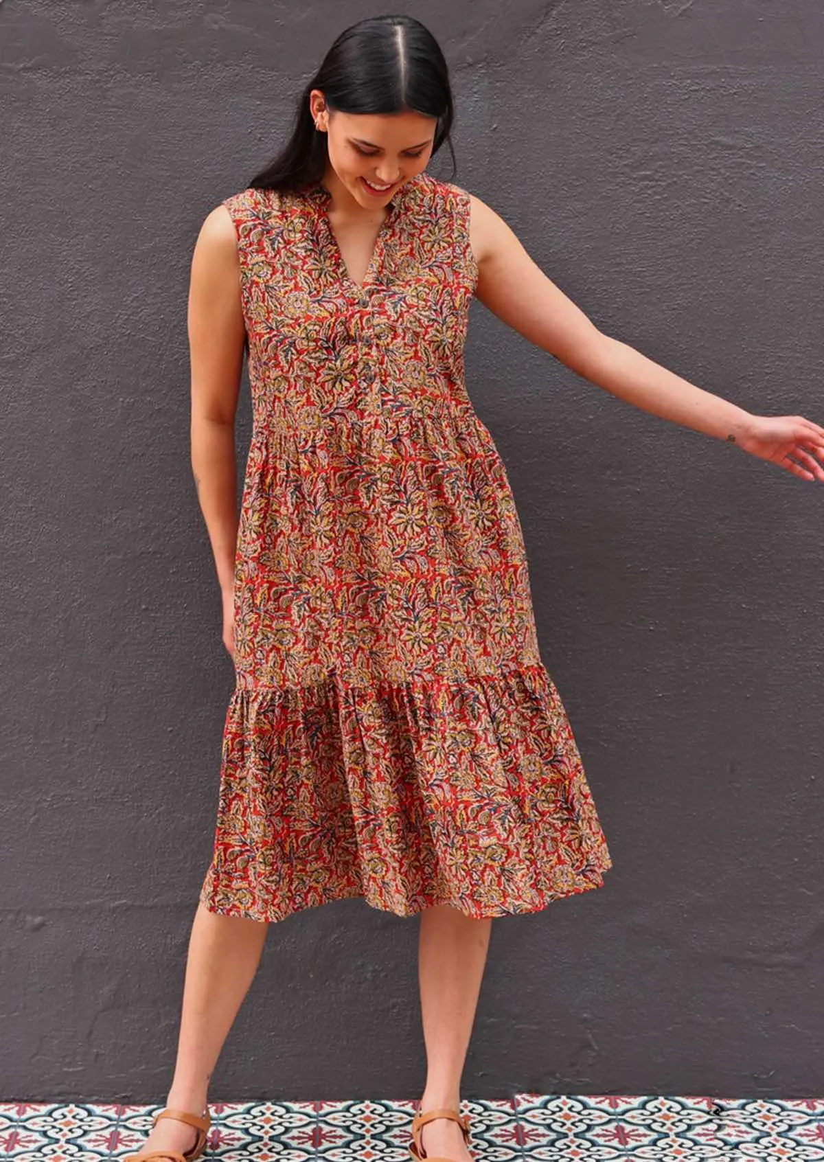 Ember Midi Dress Wild Spice