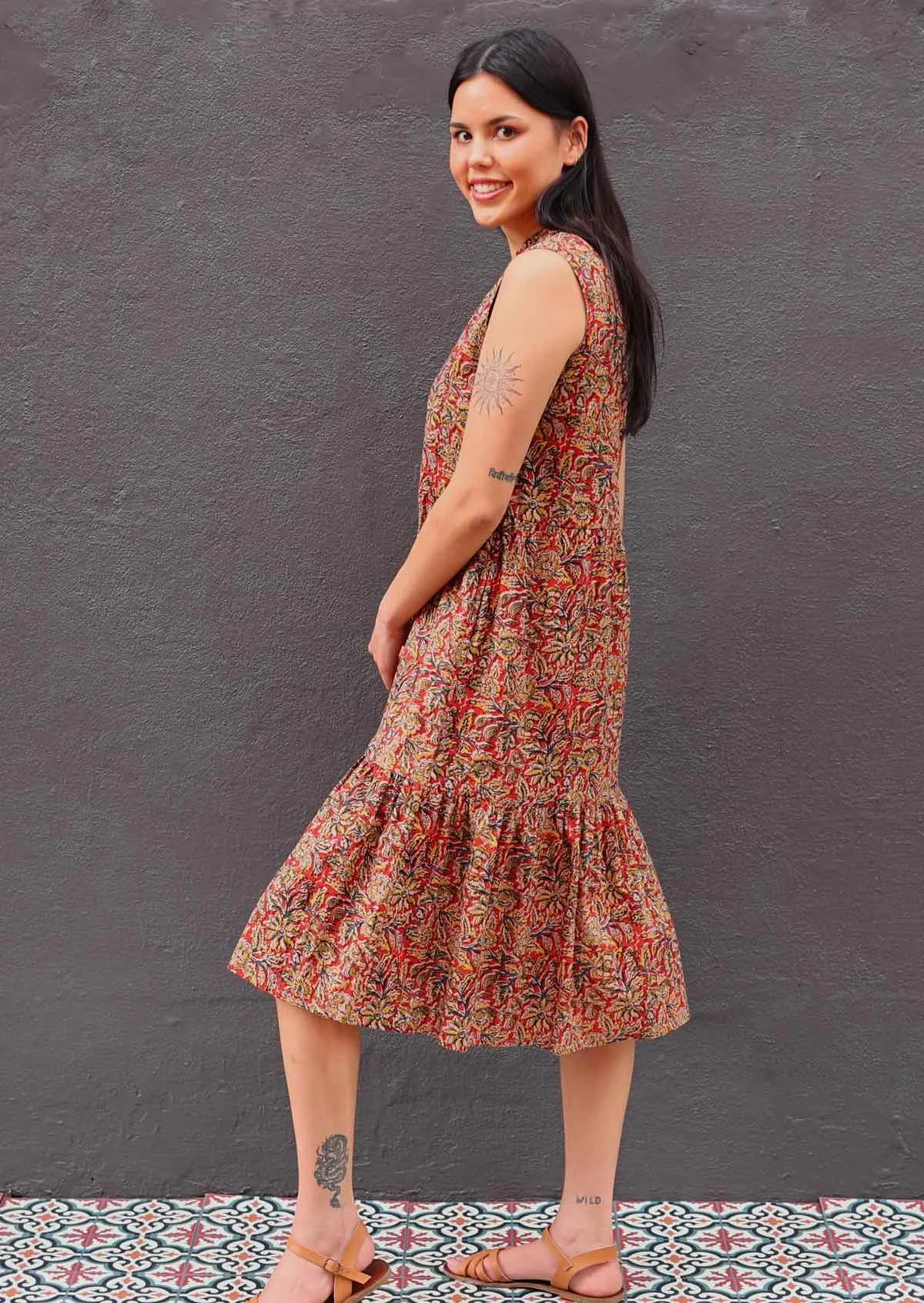 Ember Midi Dress Wild Spice