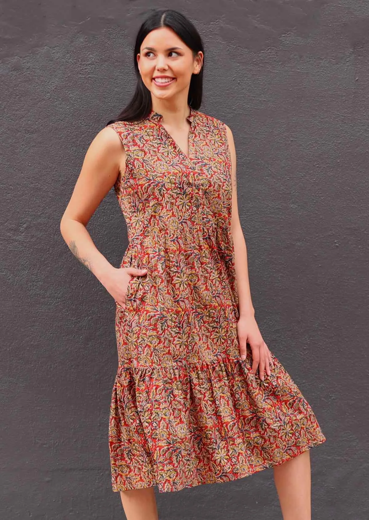 Ember Midi Dress Wild Spice