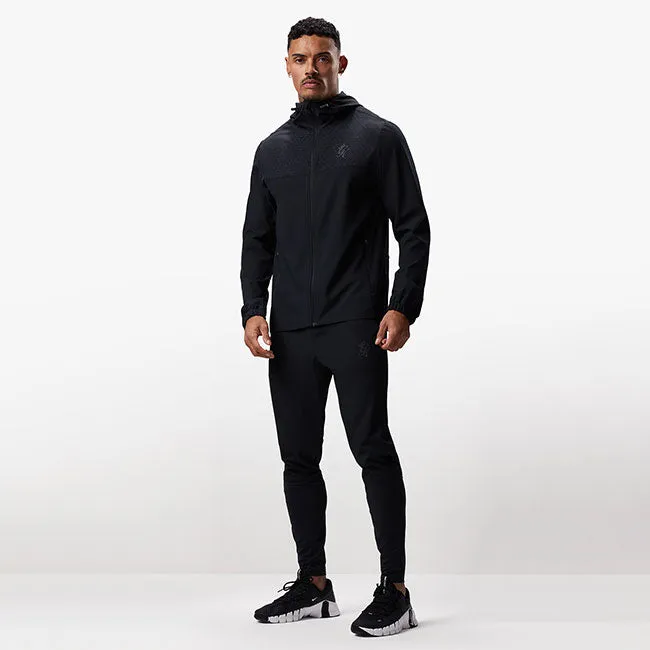 Gym King Debossed 2.0 FZ Tracksuit - Black