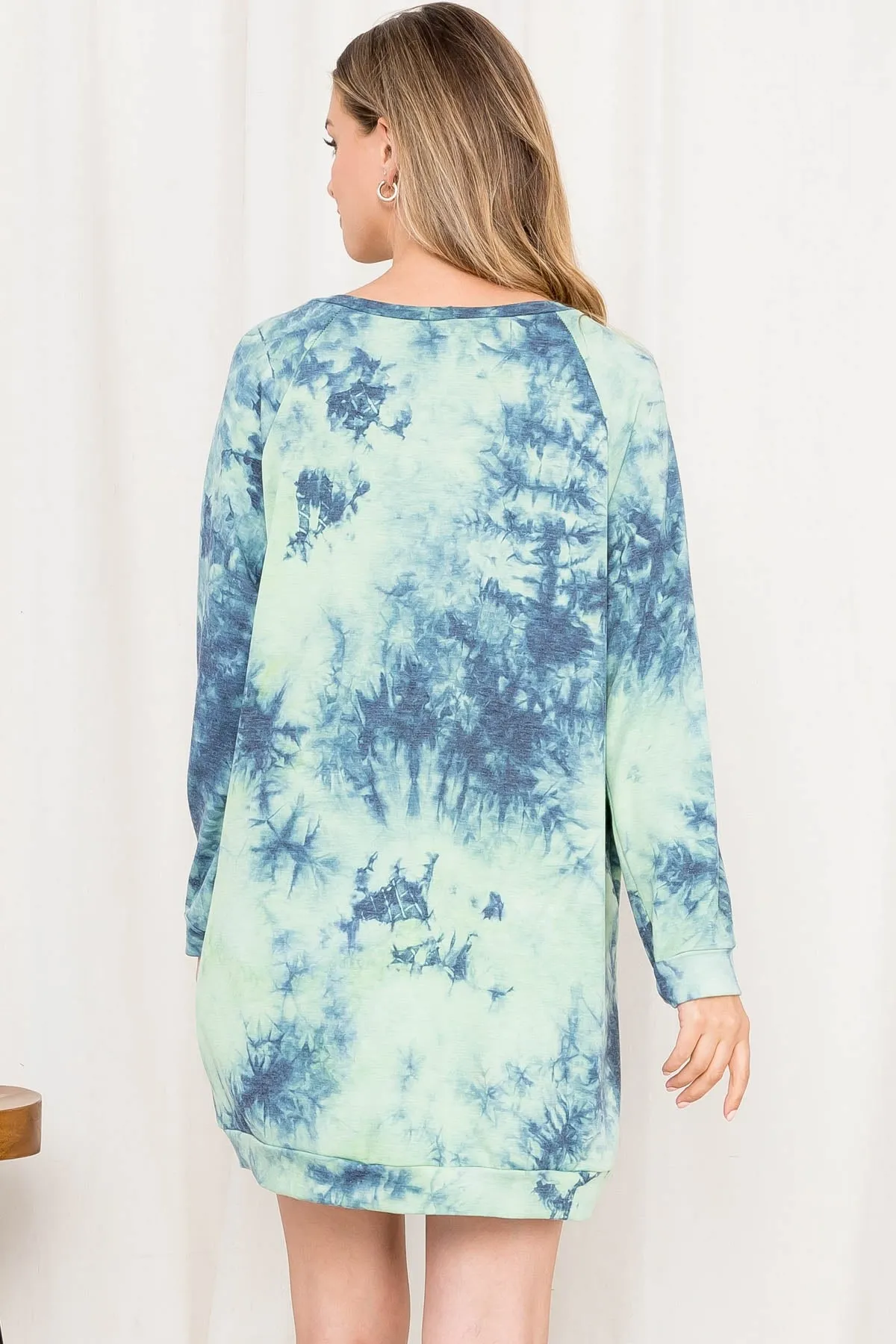 INDIGO TIE DYE DRESS