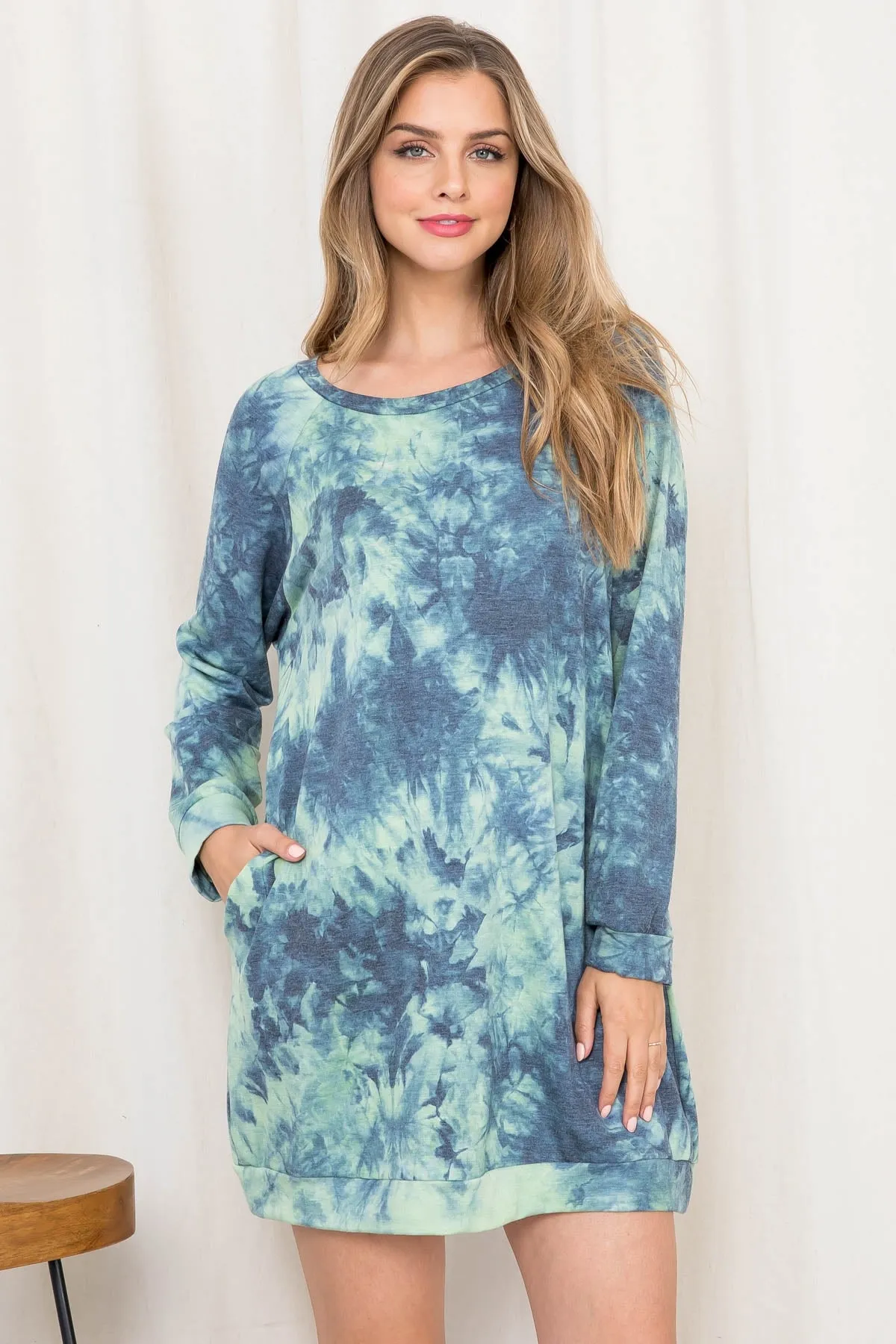 INDIGO TIE DYE DRESS