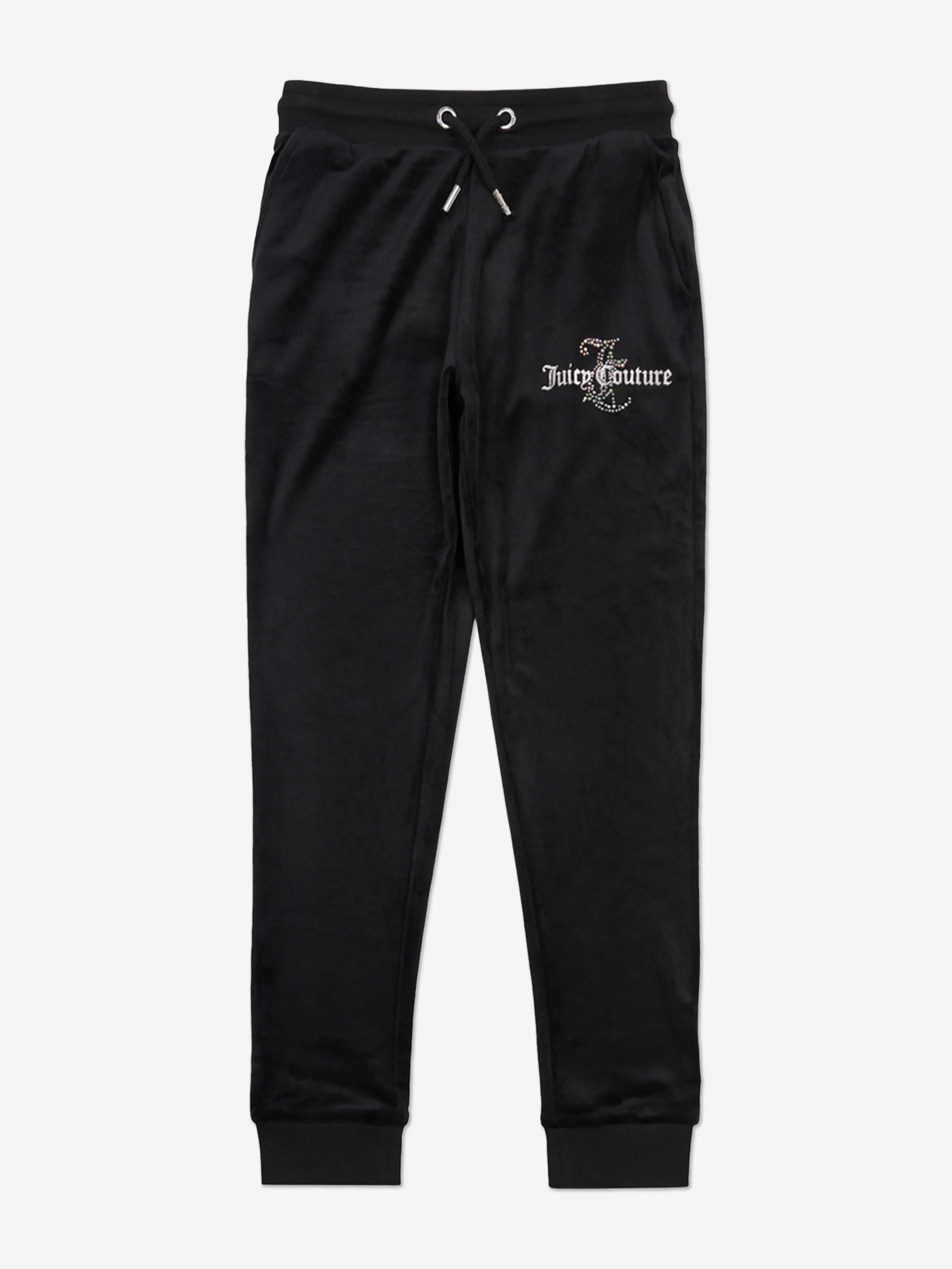 Juicy Couture Girls Diamante Logo Tracksuit in Black