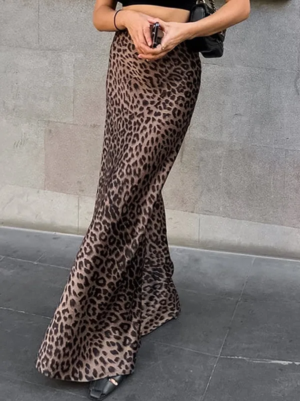 Leopard Bodycon Mermaid Skirts Bottoms