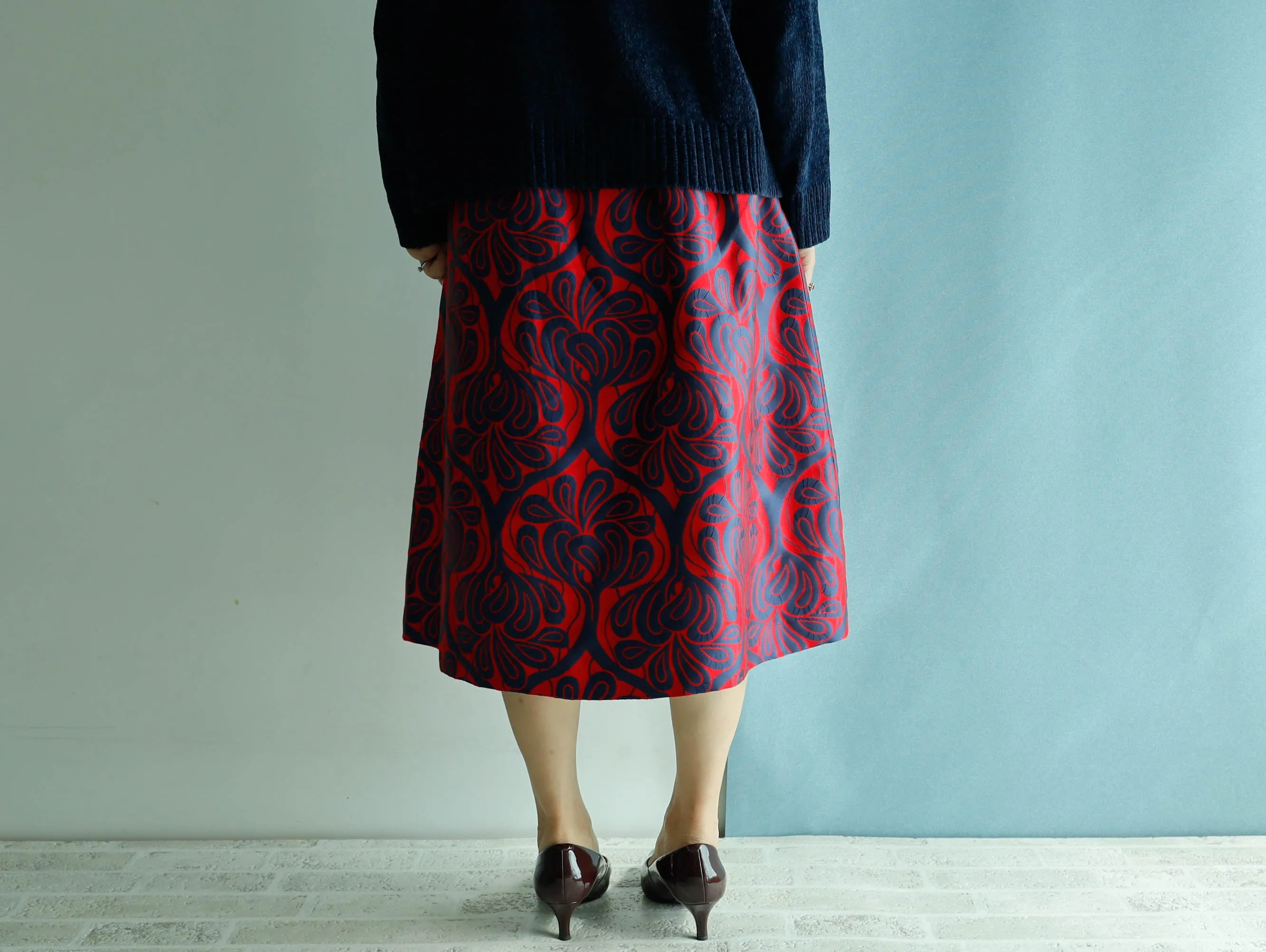 <RS20S17C70>COVENT GARDEN WOVEN Skirt  -Length 70cm