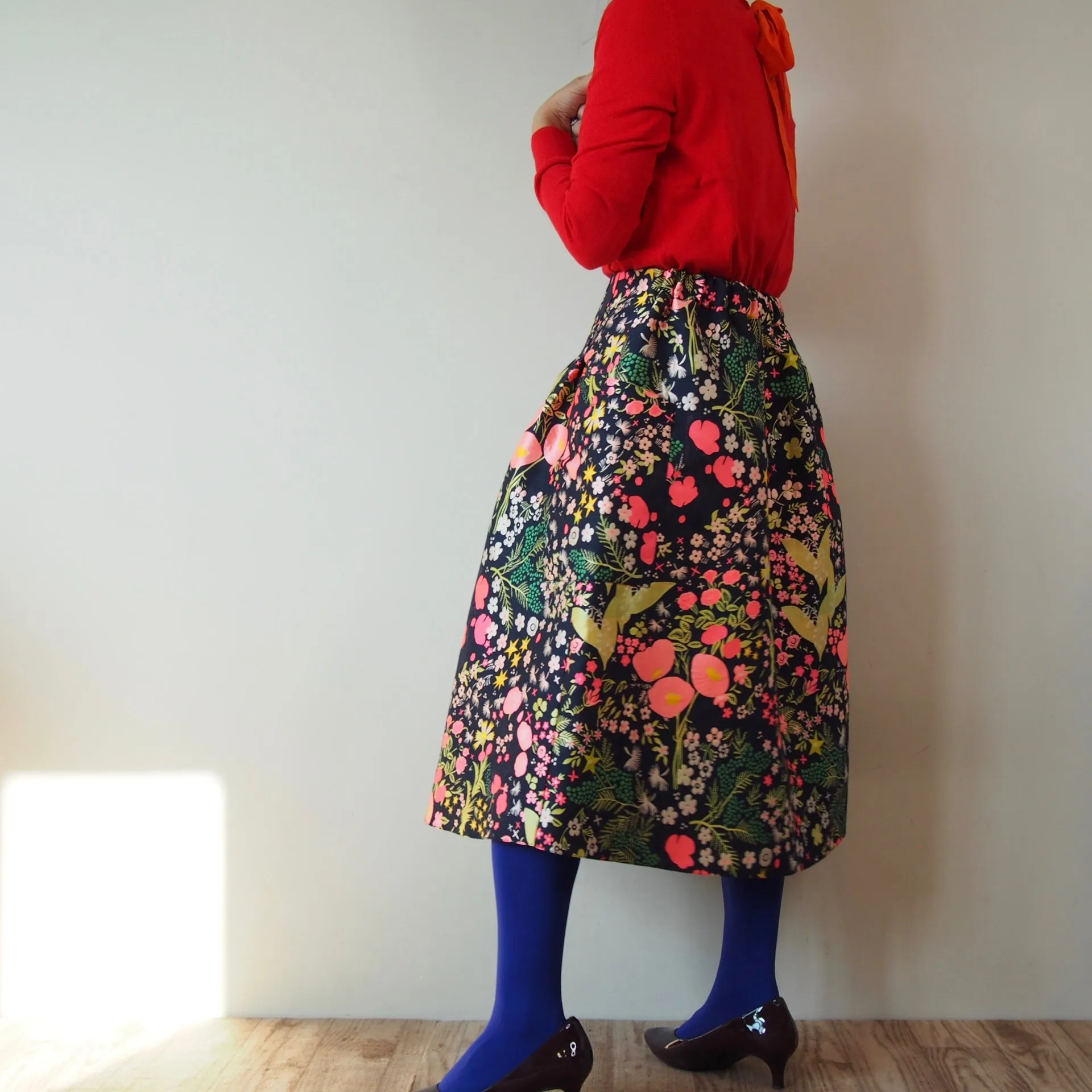 <S17A70> CRAZY WOVEN Skirt