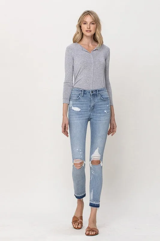 MID RISE CROP SKINNY