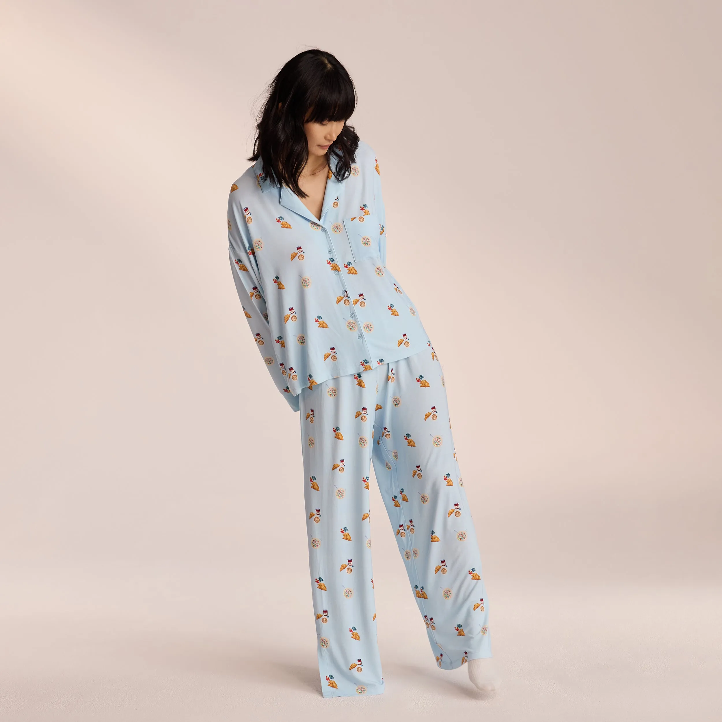 Modal Pyjama Bottoms - Blue