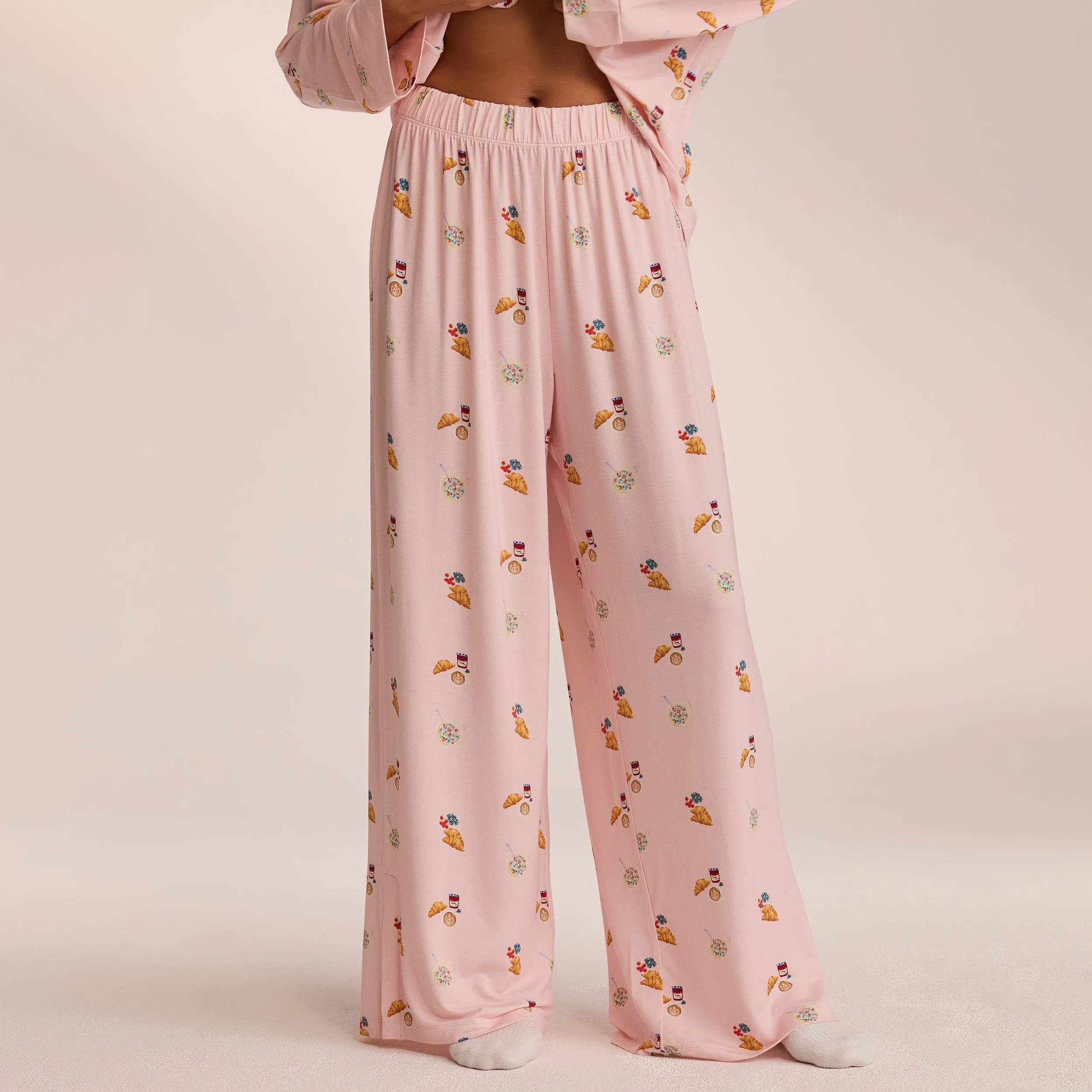 Modal Pyjama Bottoms - Pink