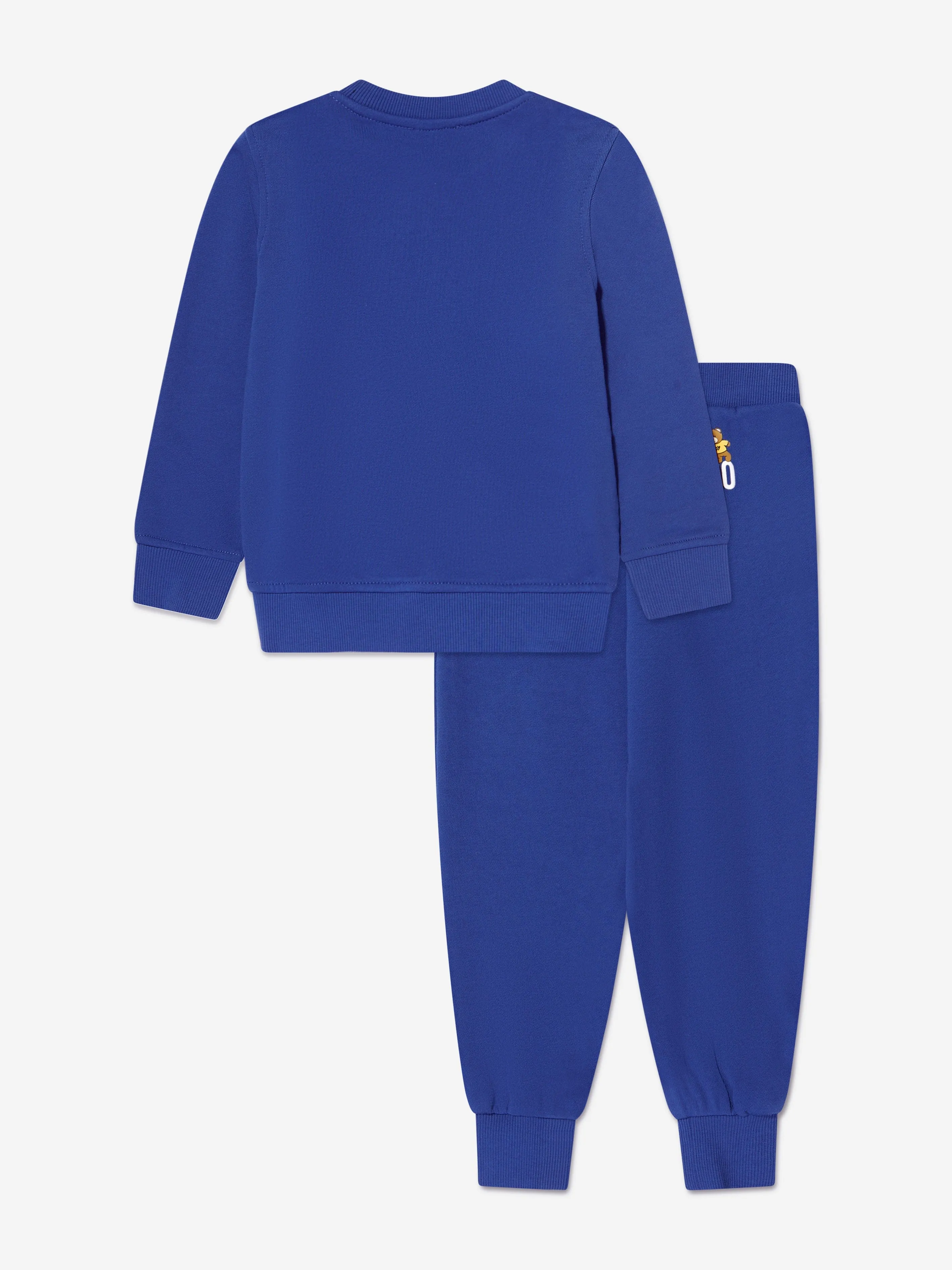 Moschino Boys Teddy Bear Logo Tracksuit in Blue