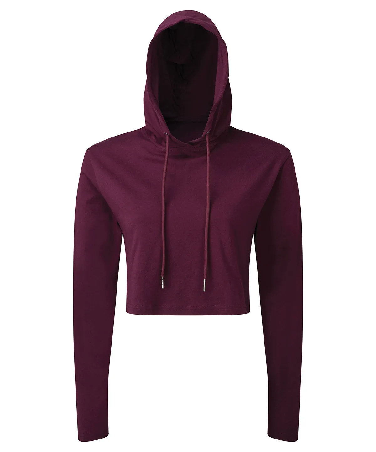 Mulberry - Women's TriDri® cropped hooded long sleeve t-shirt