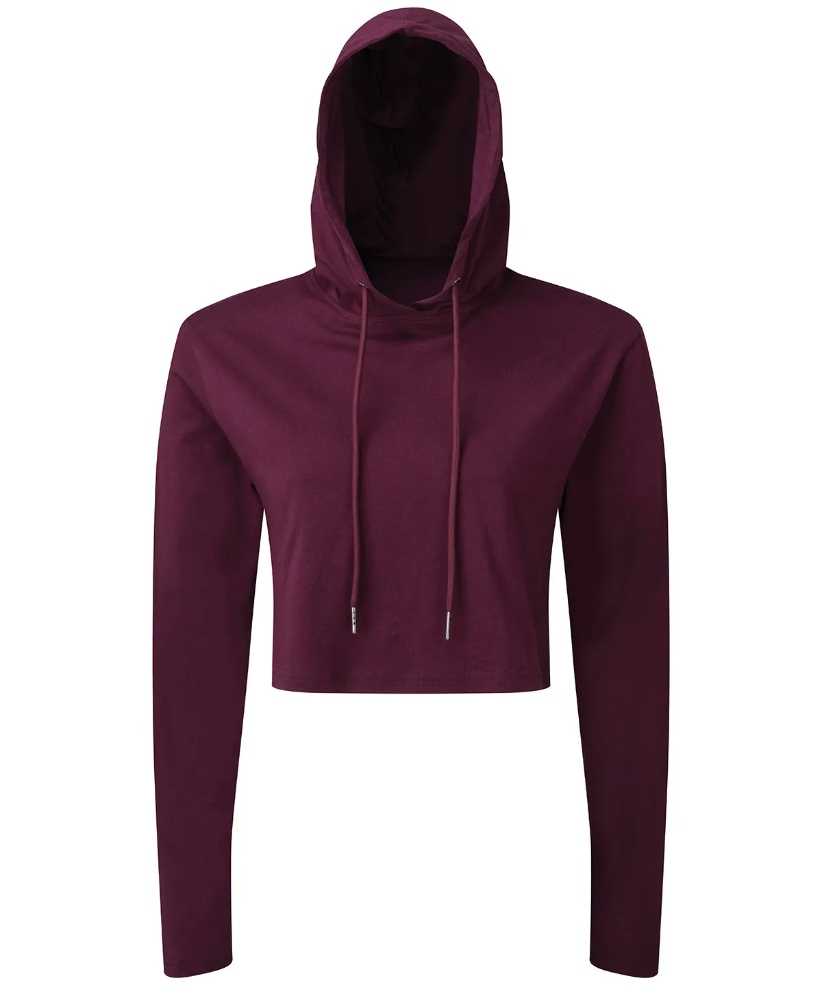 Mulberry - Women's TriDri® cropped hooded long sleeve t-shirt