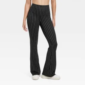 New - Women's Rib Flare Leggings - JoyLab Black L