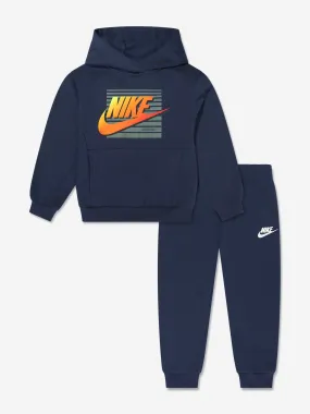 Nike Boys NSW Gradient Futura Tracksuit in Navy