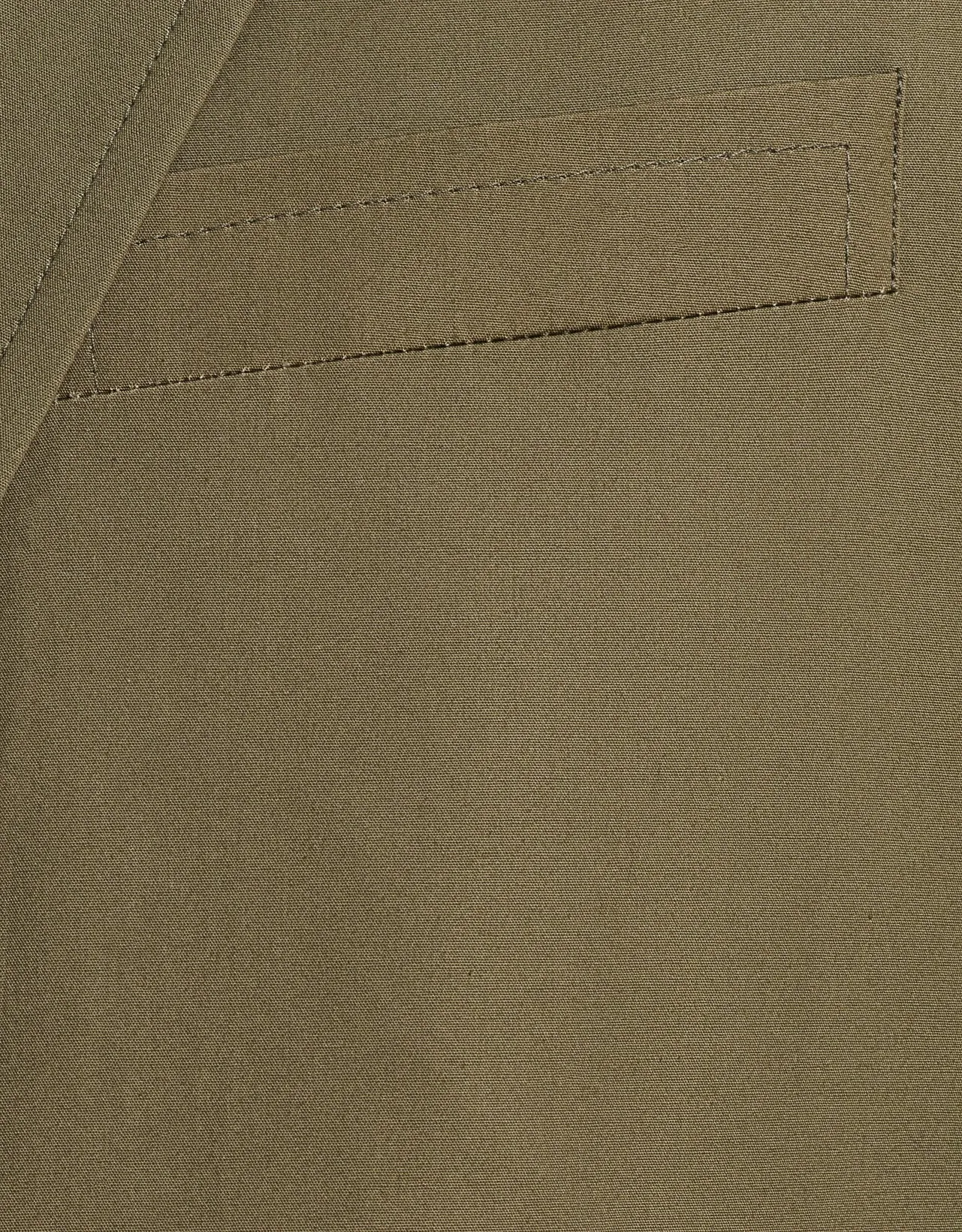 OLIVE POPLIN SUIT MTO