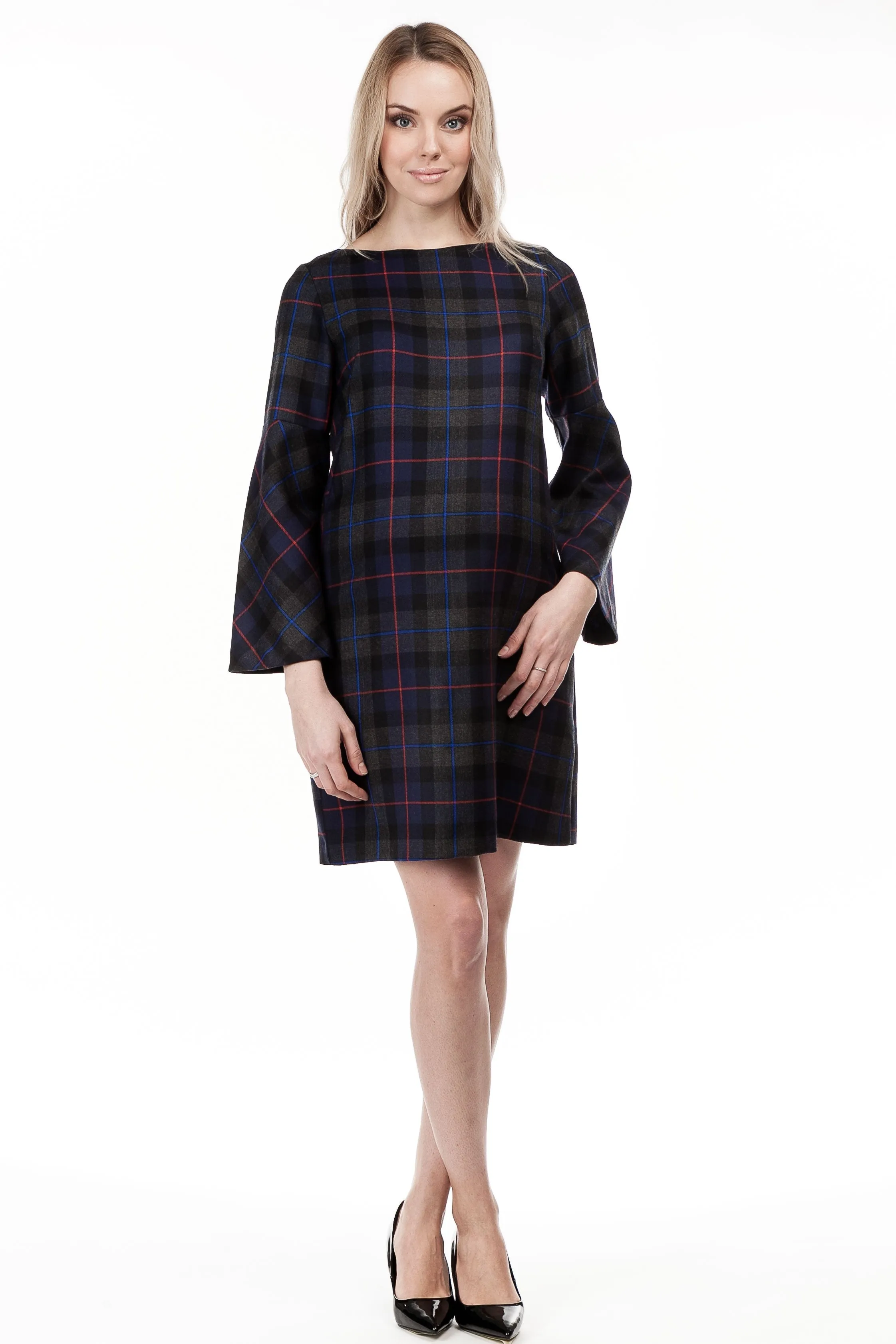 Pietro Brunelli Tartan Maternity Shift Dress