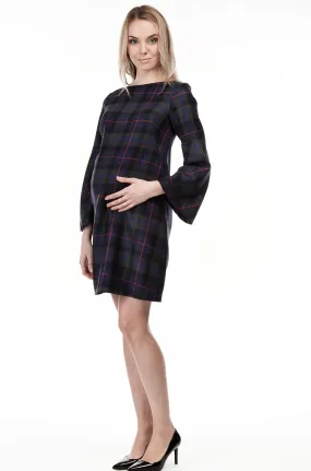 Pietro Brunelli Tartan Maternity Shift Dress