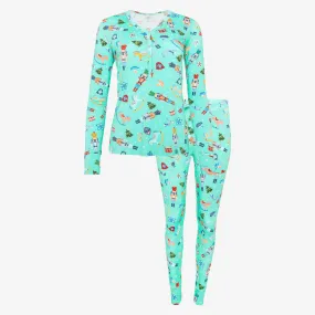 Posh Peanut Fritz Women's L/S Pajama Set