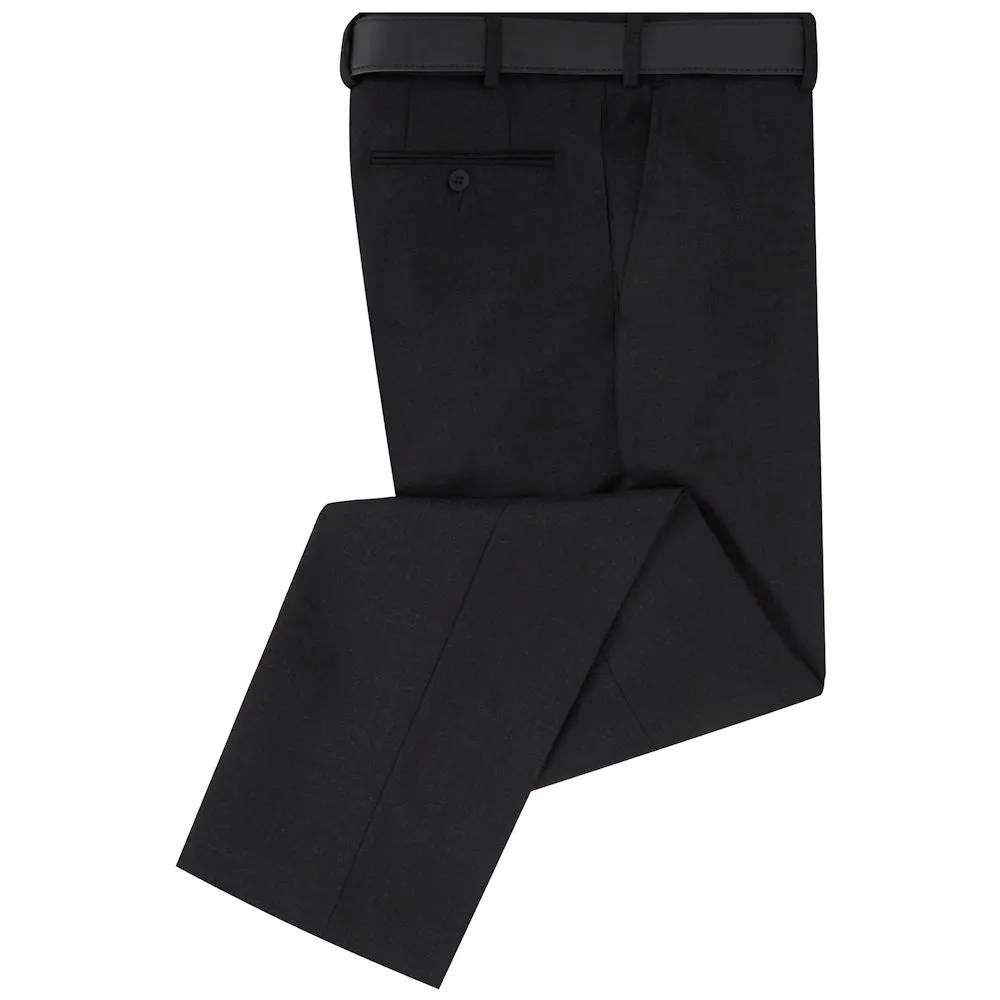 Prestige Wool Blend Charcoal Trouser.