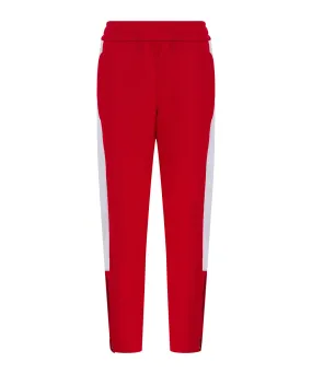 Red/White - Kids knitted tracksuit pants