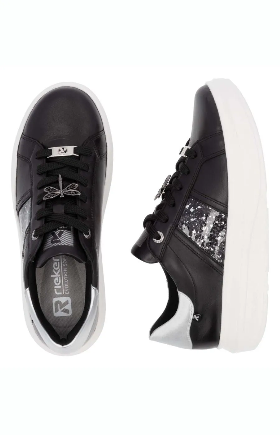 Rieker Trainer in Black