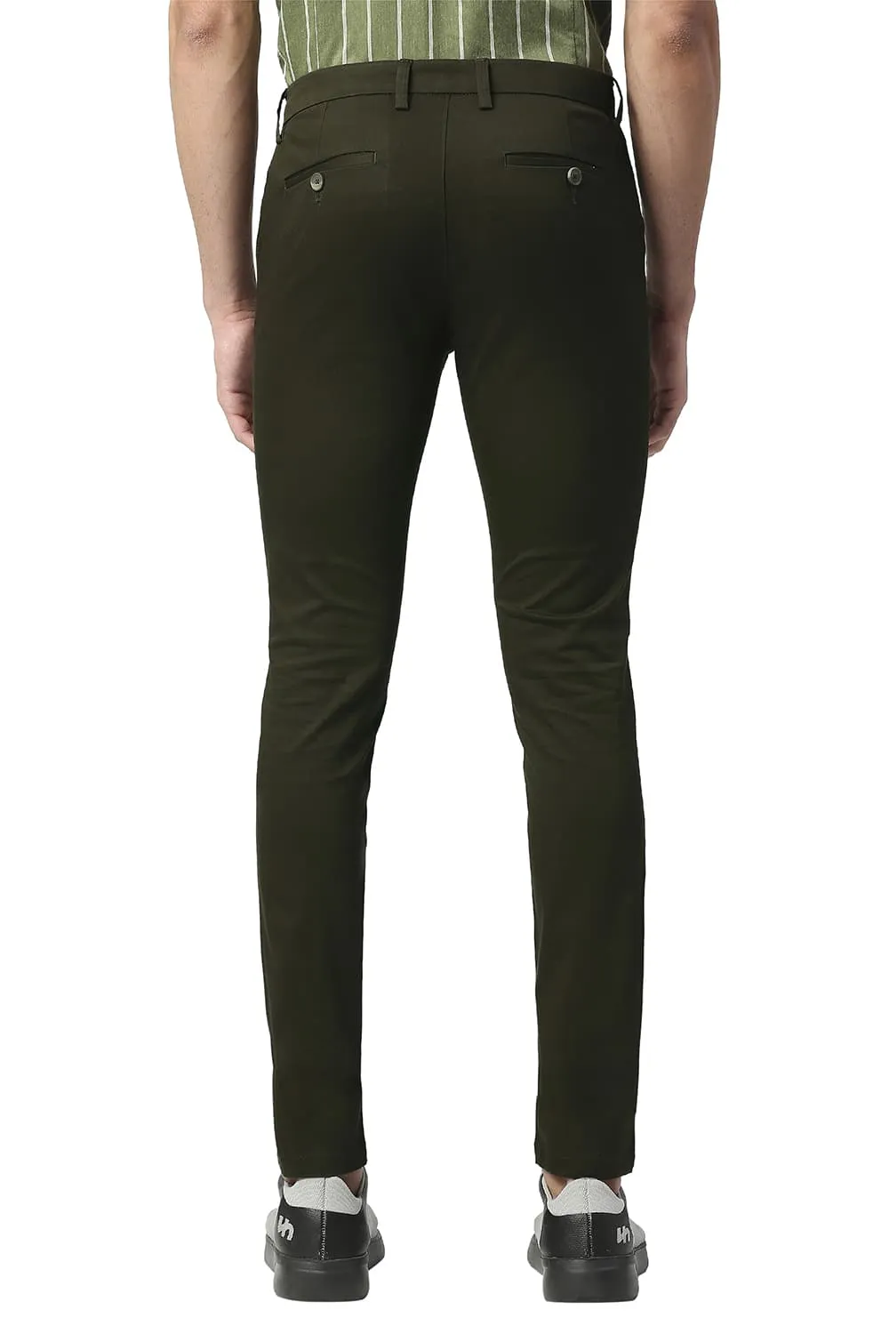 Skinny Fit Broken Twill Stretch Trousers