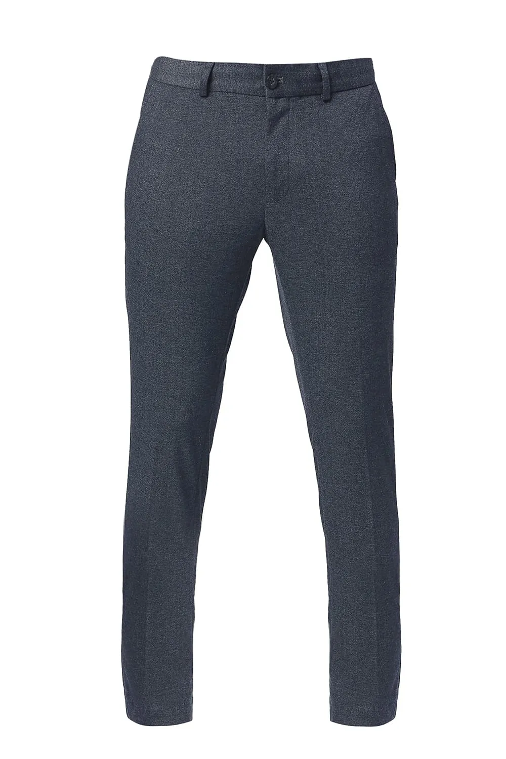 Tapered Fit Poly Rayon Stretch Knit Trousers