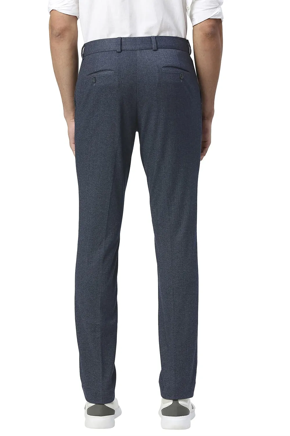 Tapered Fit Poly Rayon Stretch Knit Trousers