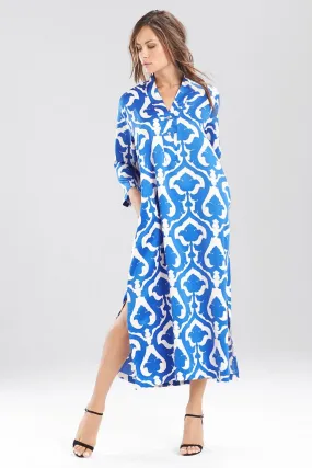 Tapestry Printed Charmeuse Caftan