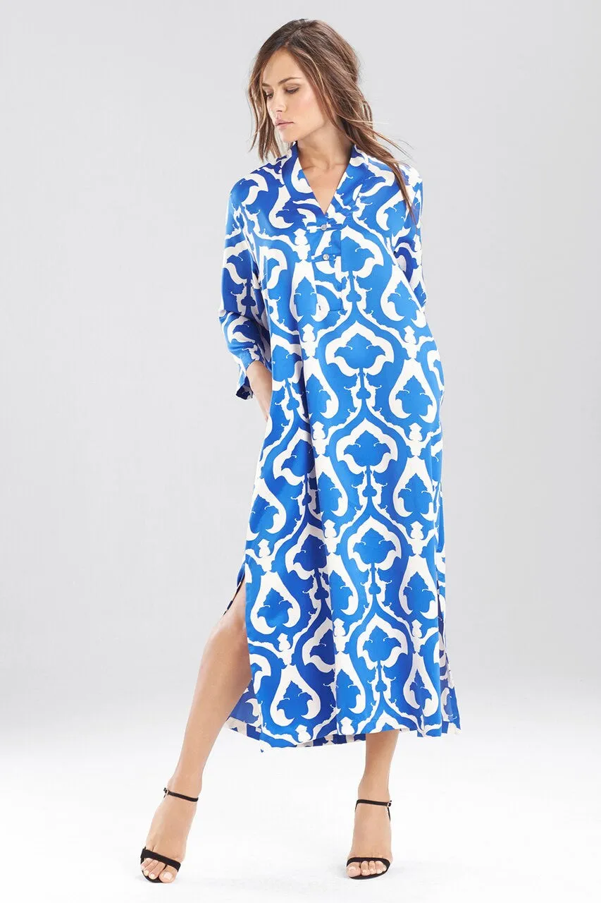 Tapestry Printed Charmeuse Caftan