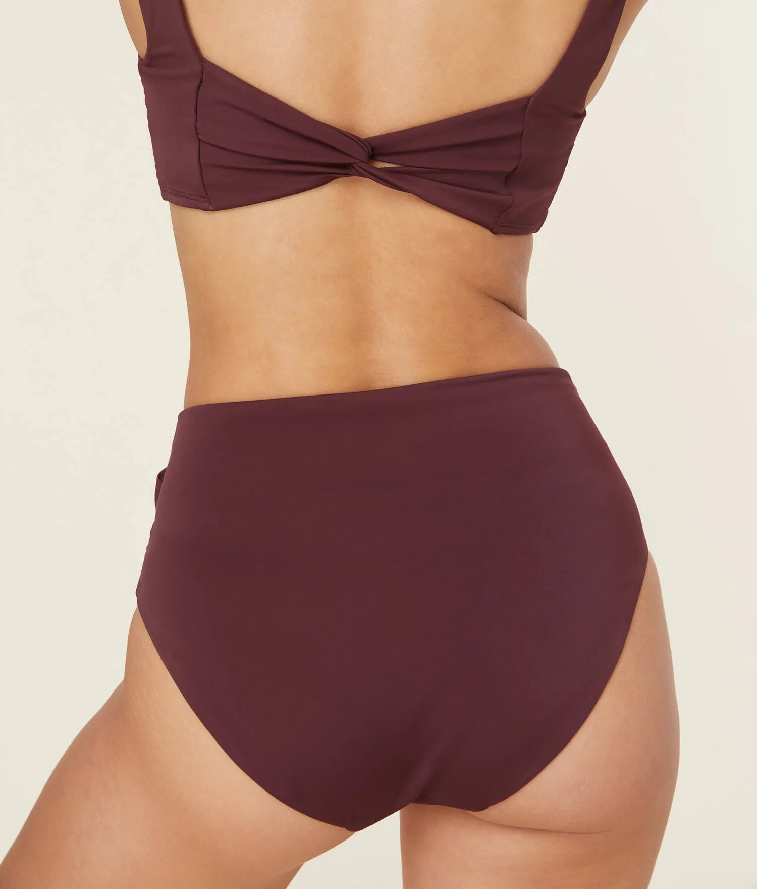 The Barbados Bikini Bottom - Eco Nylon - Cacao