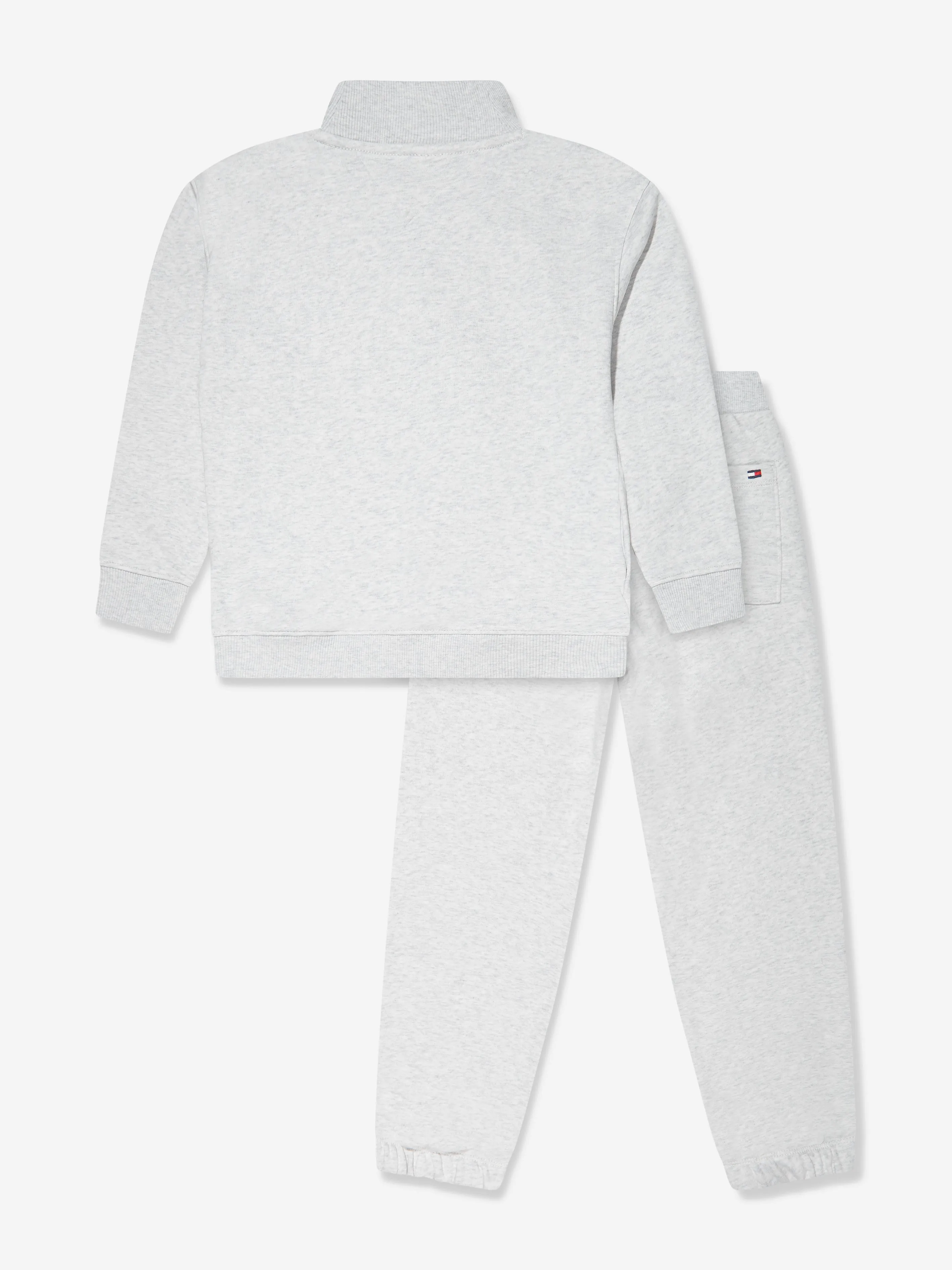 Tommy Hilfiger Boys Logo Flag Tracksuit in Grey