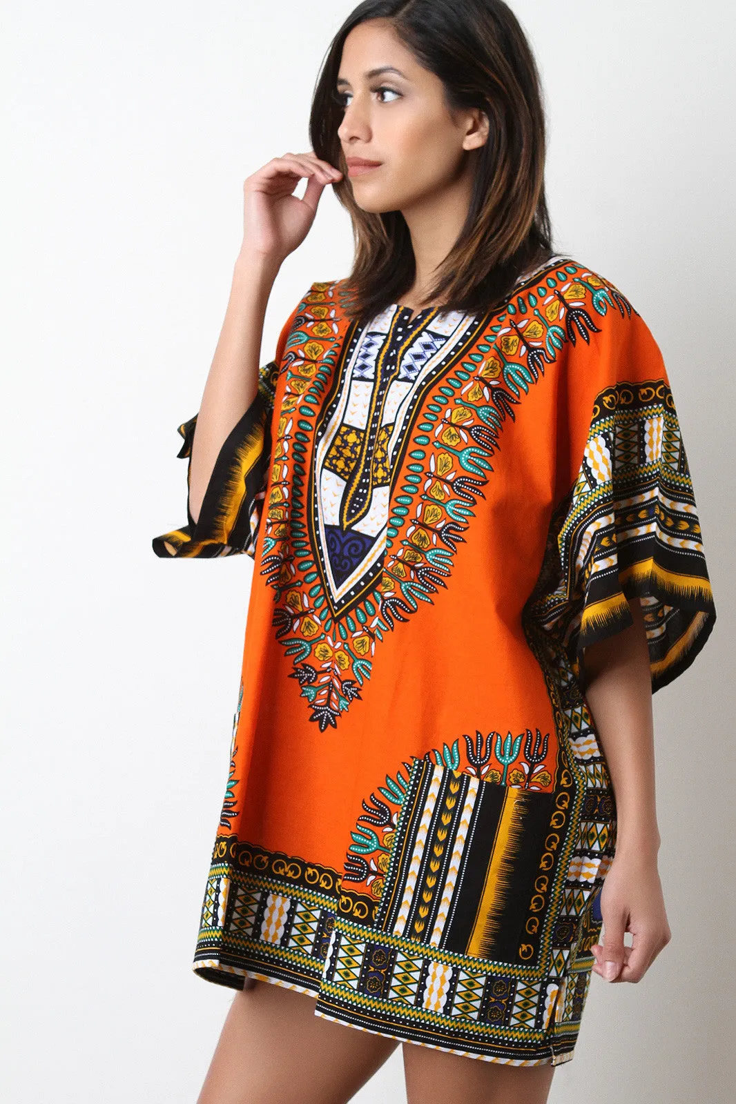 Traditional Dashiki Shift Dress