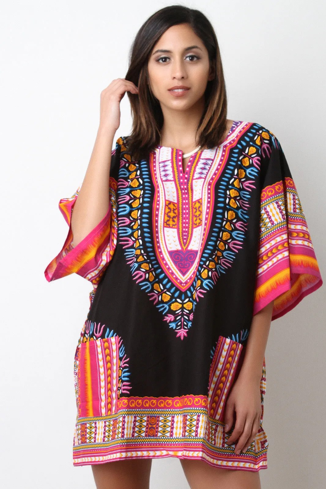 Traditional Dashiki Shift Dress